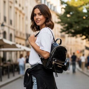 Juicy Couture Rosie Mini Backpack in Liquorice BRAND NEW